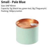 Small Batch Customize Recycled Round Tea Cans Box With Easy Open Aluminum Lid Tea Matcha Packaging Full Color Tin Can T
